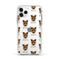 Sporting Lucas Terrier Icon with Name Apple iPhone 11 Pro in Silver with White Impact Case