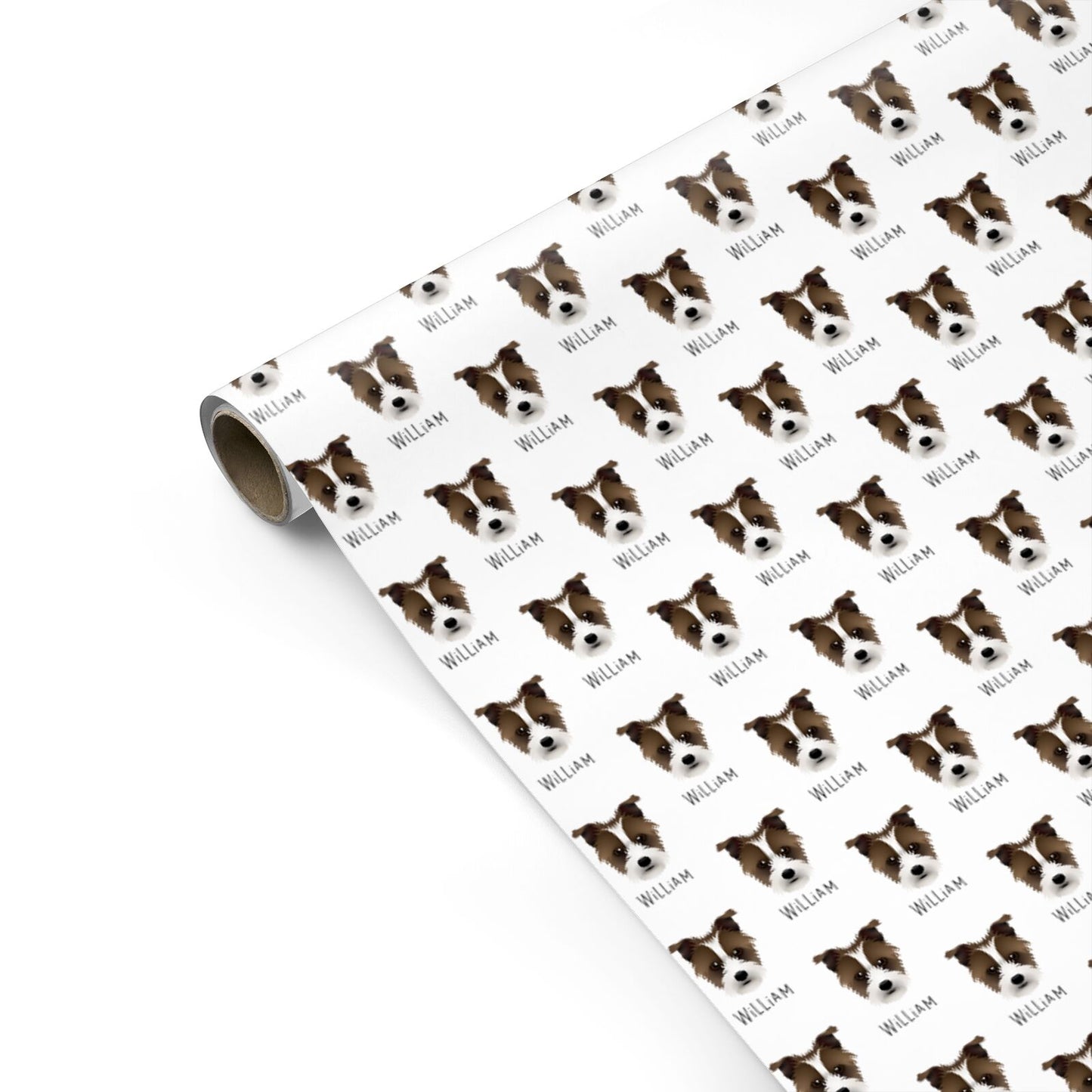 Sporting Lucas Terrier Icon with Name Personalised Gift Wrap