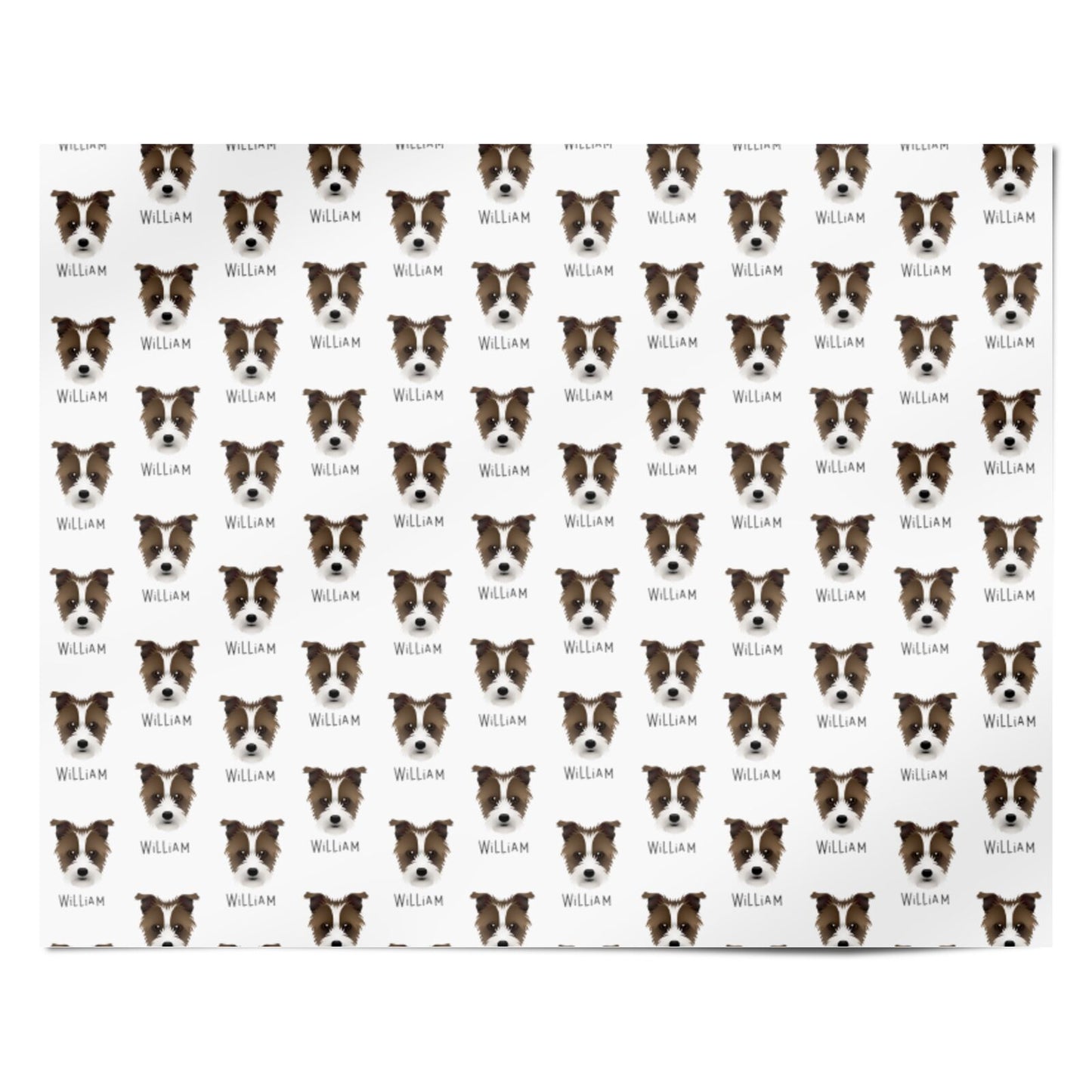 Sporting Lucas Terrier Icon with Name Personalised Wrapping Paper Alternative
