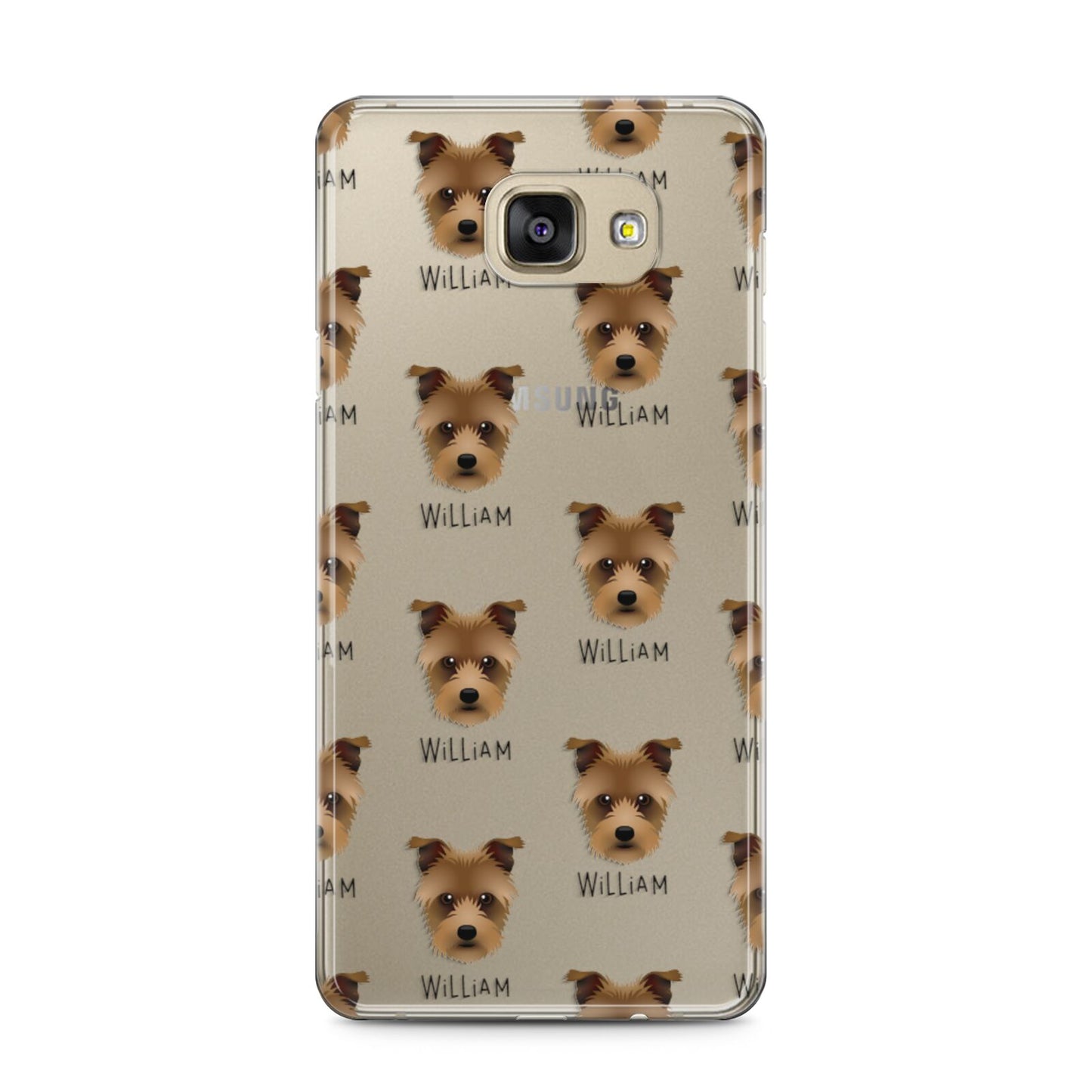 Sporting Lucas Terrier Icon with Name Samsung Galaxy A5 2016 Case on gold phone