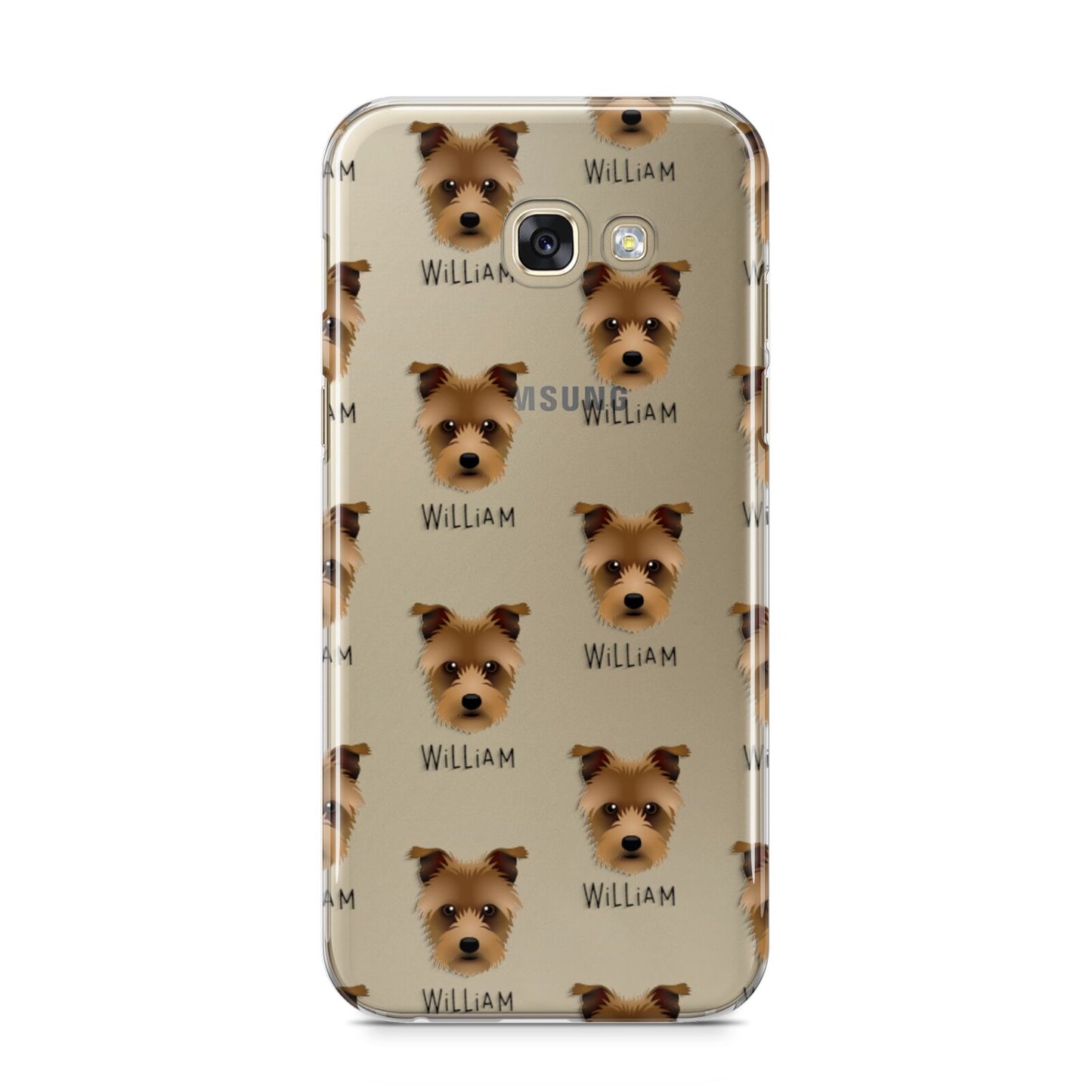 Sporting Lucas Terrier Icon with Name Samsung Galaxy A5 2017 Case on gold phone