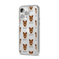 Sporting Lucas Terrier Icon with Name iPhone 14 Pro Max Clear Tough Case Silver Angled Image