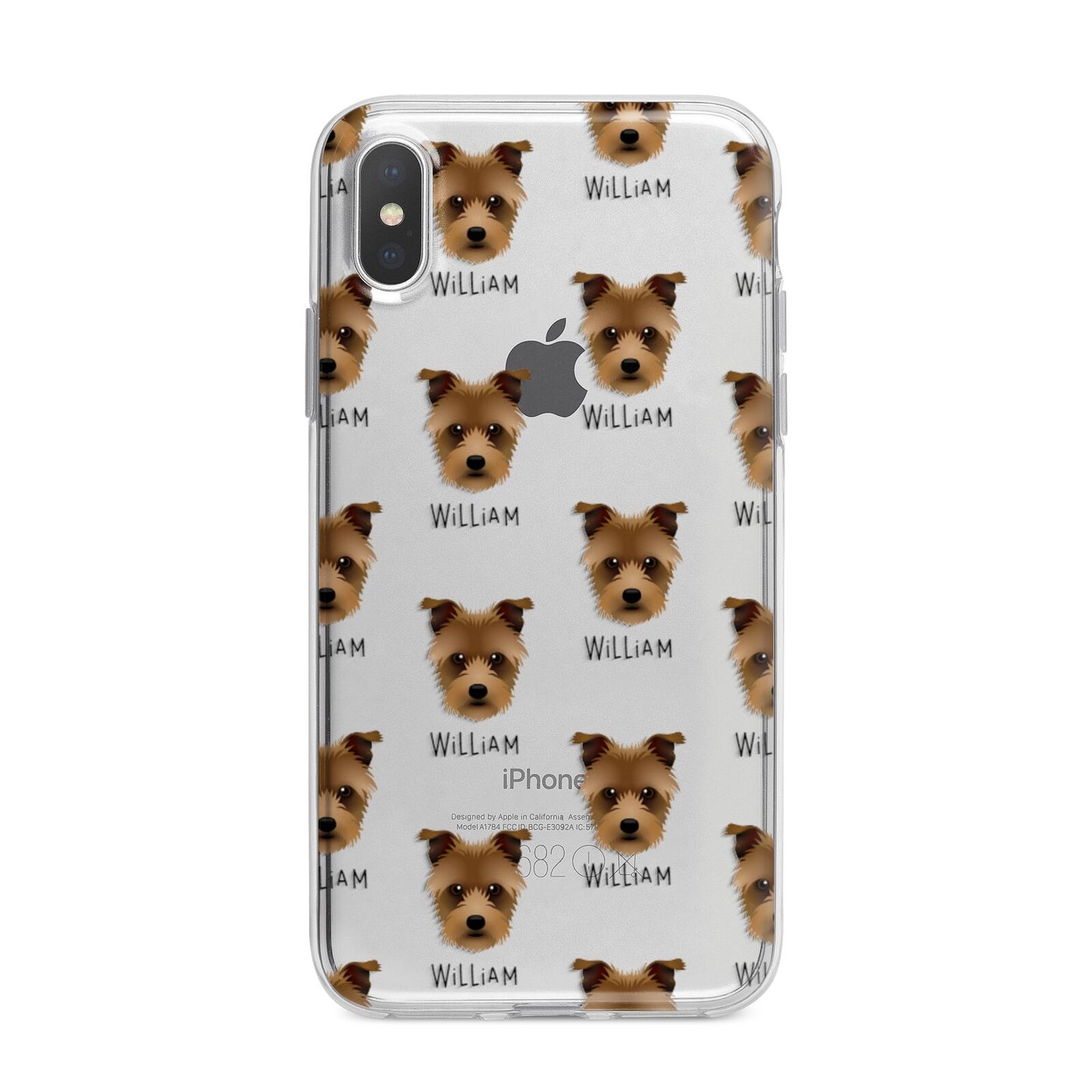 Sporting Lucas Terrier Icon with Name iPhone X Bumper Case on Silver iPhone Alternative Image 1