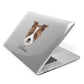 Sporting Lucas Terrier Personalised Apple MacBook Case Side View