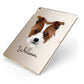 Sporting Lucas Terrier Personalised Apple iPad Case on Gold iPad Side View