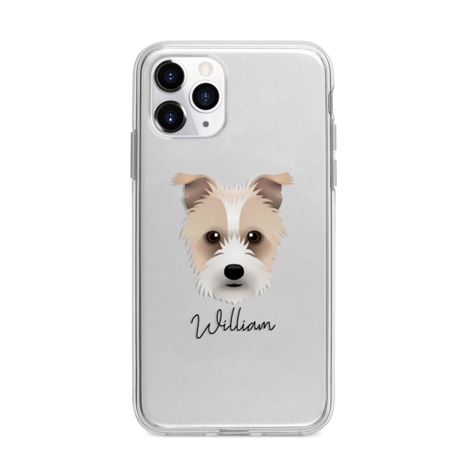 Sporting Lucas Terrier Personalised Apple iPhone 11 Pro in Silver with Bumper Case