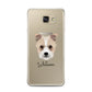 Sporting Lucas Terrier Personalised Samsung Galaxy A7 2016 Case on gold phone