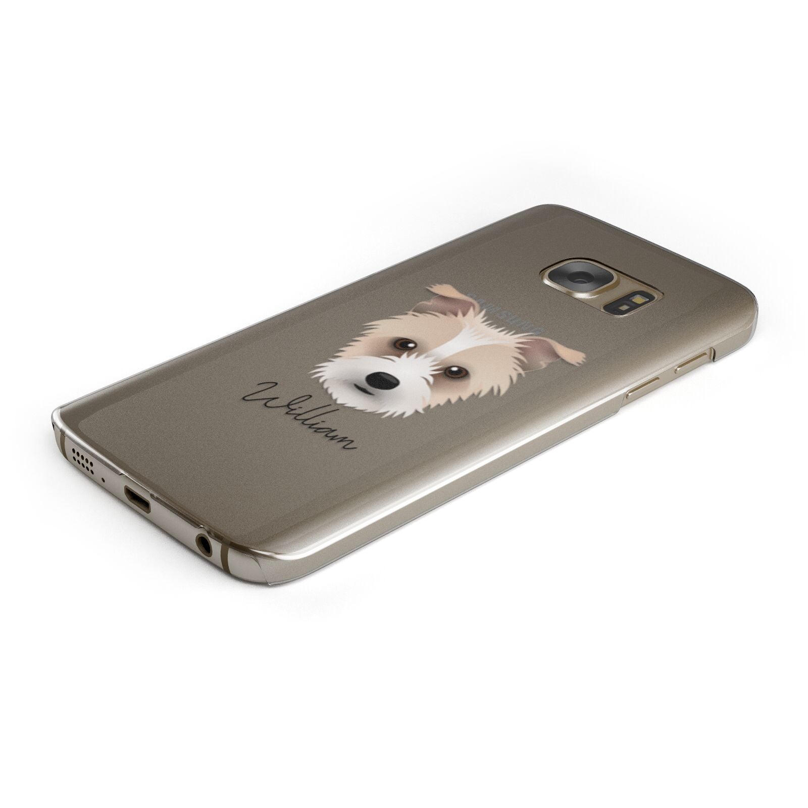 Sporting Lucas Terrier Personalised Samsung Galaxy Case Bottom Cutout