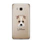 Sporting Lucas Terrier Personalised Samsung Galaxy J7 2016 Case on gold phone