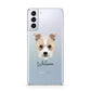 Sporting Lucas Terrier Personalised Samsung S21 Plus Phone Case