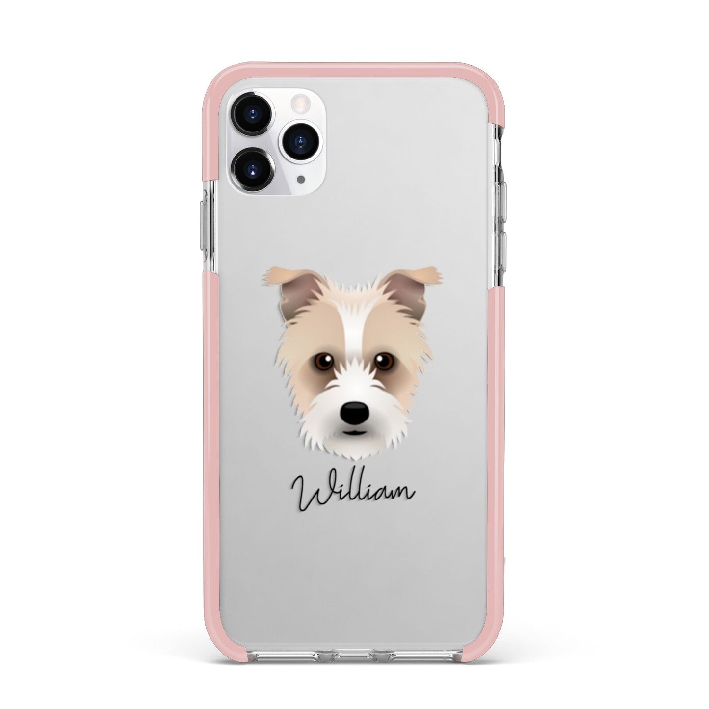 Sporting Lucas Terrier Personalised iPhone 11 Pro Max Impact Pink Edge Case