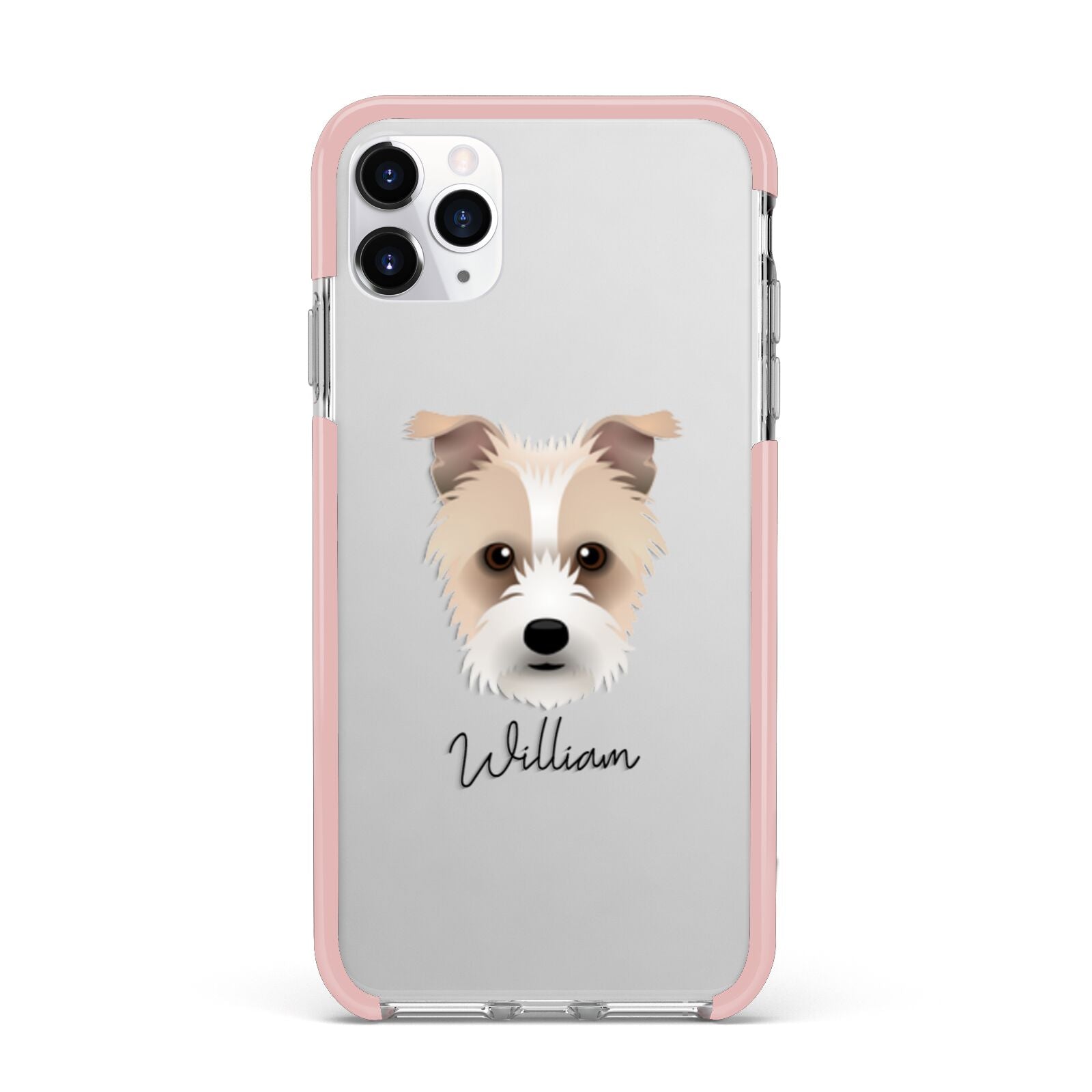 Sporting Lucas Terrier Personalised iPhone 11 Pro Max Impact Pink Edge Case