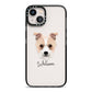 Sporting Lucas Terrier Personalised iPhone 13 Black Impact Case on Silver phone