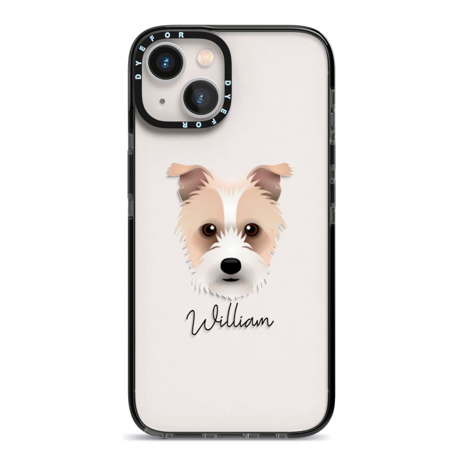 Sporting Lucas Terrier Personalised iPhone 13 Black Impact Case on Silver phone