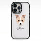 Sporting Lucas Terrier Personalised iPhone 13 Pro Black Impact Case on Silver phone