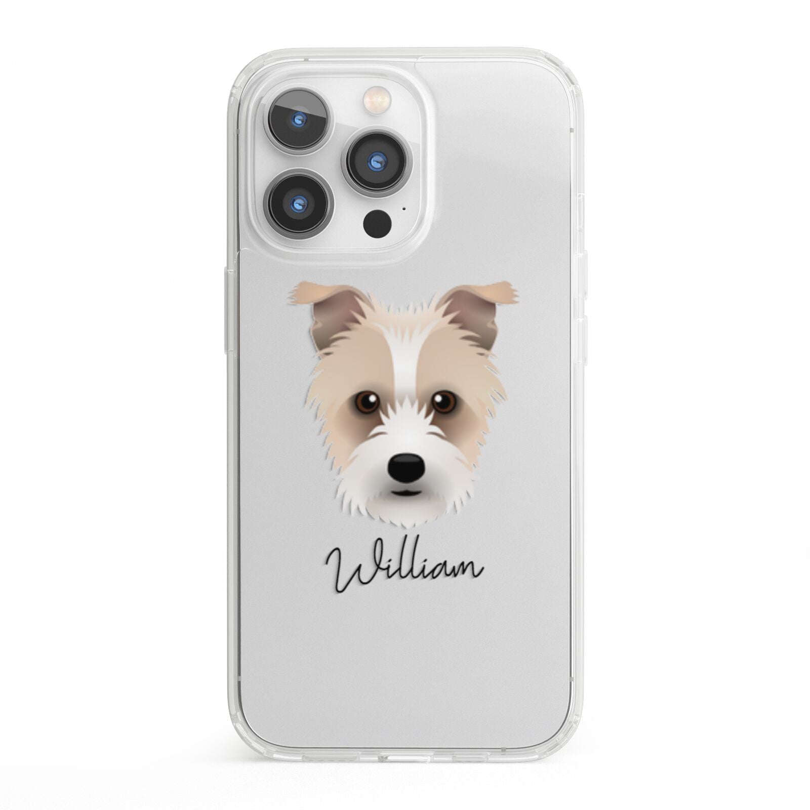 Sporting Lucas Terrier Personalised iPhone 13 Pro Clear Bumper Case