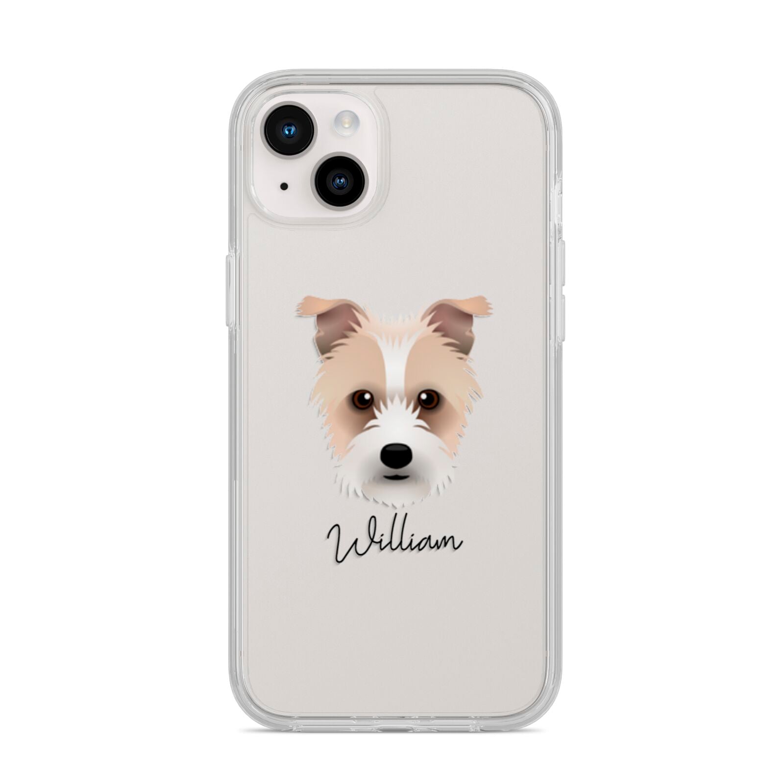 Sporting Lucas Terrier Personalised iPhone 14 Plus Clear Tough Case Starlight
