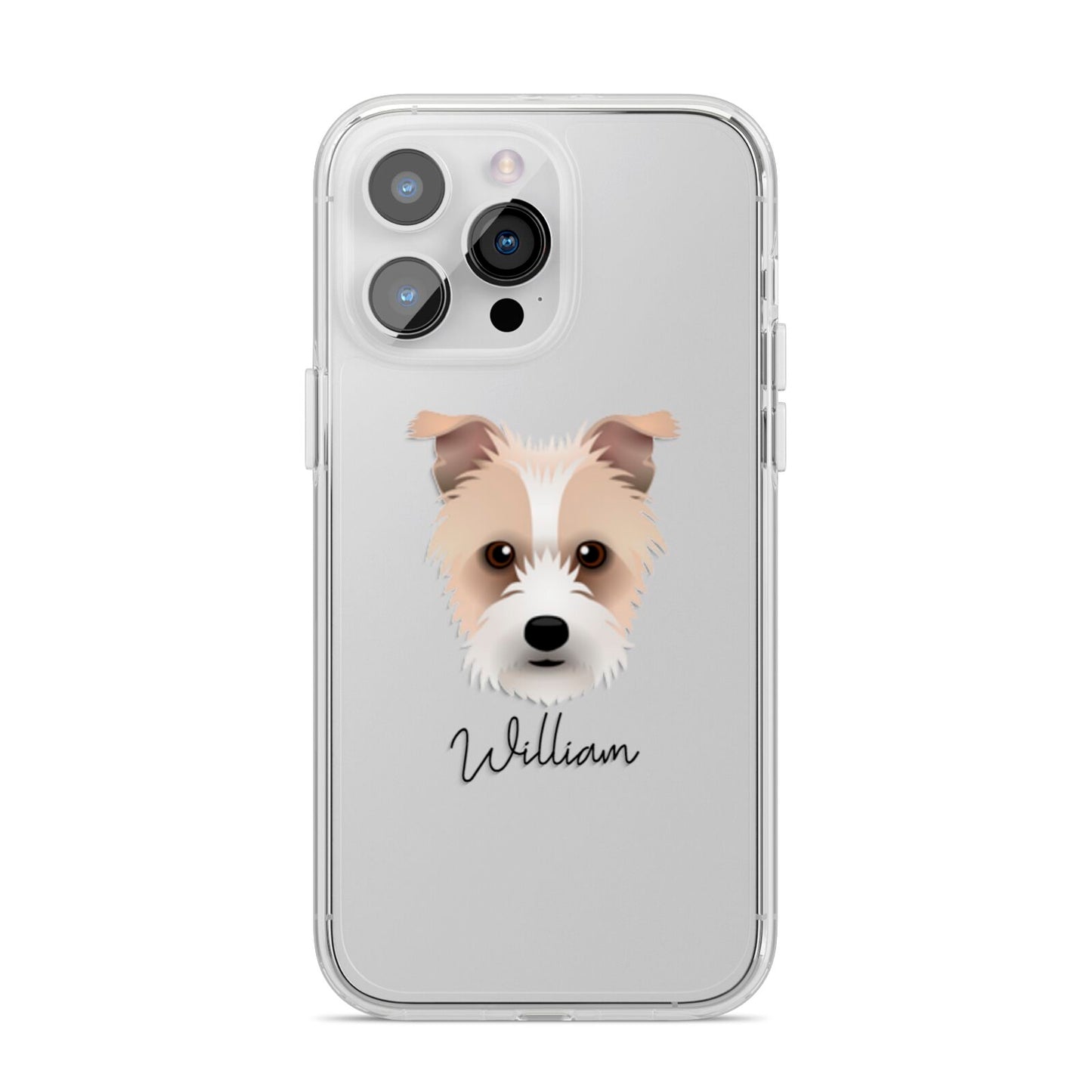 Sporting Lucas Terrier Personalised iPhone 14 Pro Max Clear Tough Case Silver