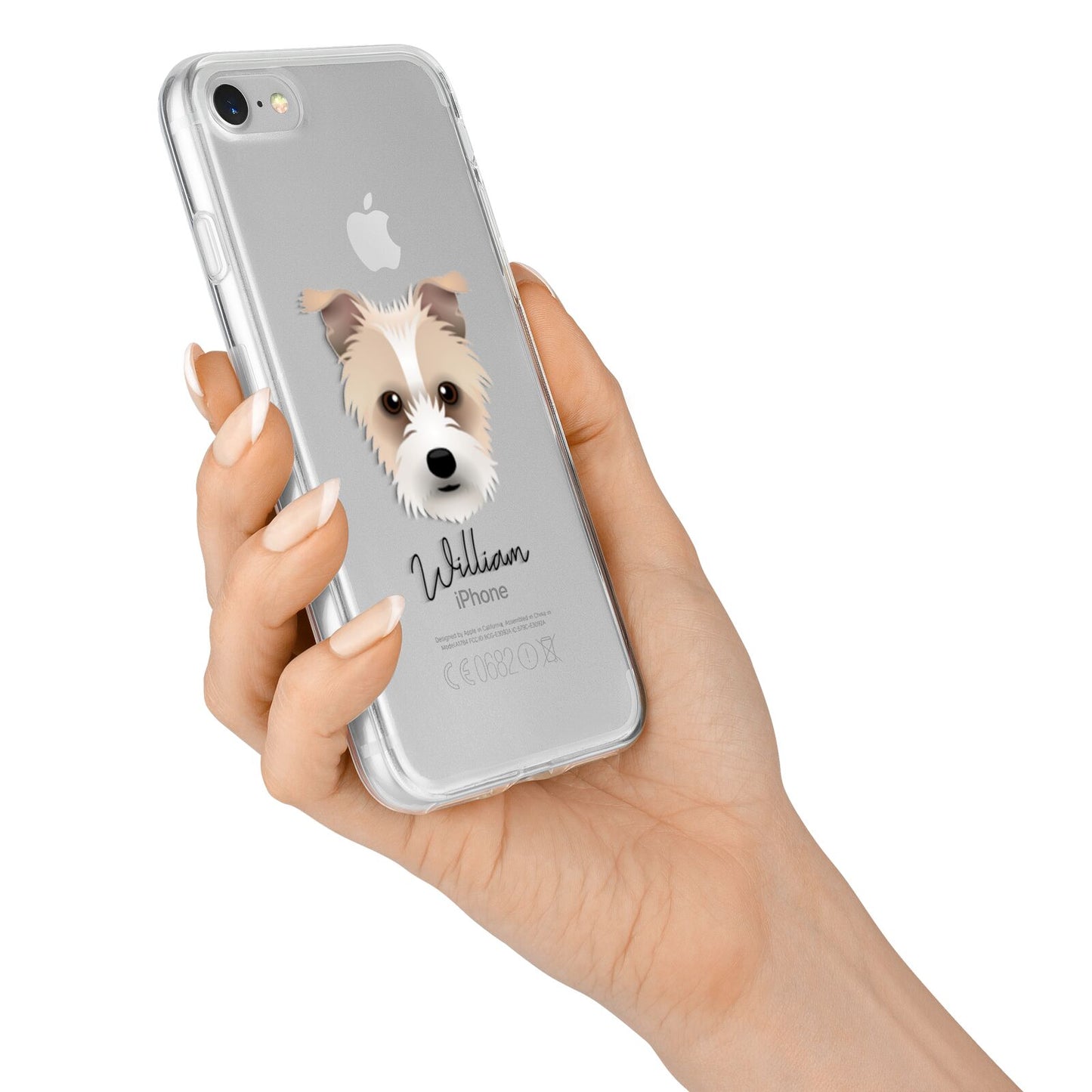Sporting Lucas Terrier Personalised iPhone 7 Bumper Case on Silver iPhone Alternative Image