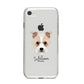Sporting Lucas Terrier Personalised iPhone 8 Bumper Case on Silver iPhone