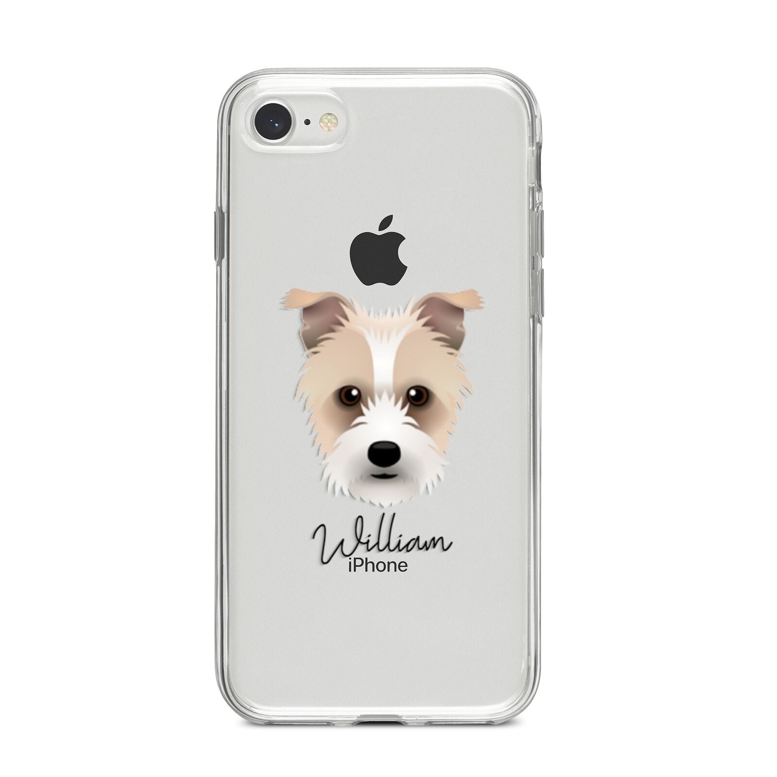Sporting Lucas Terrier Personalised iPhone 8 Bumper Case on Silver iPhone
