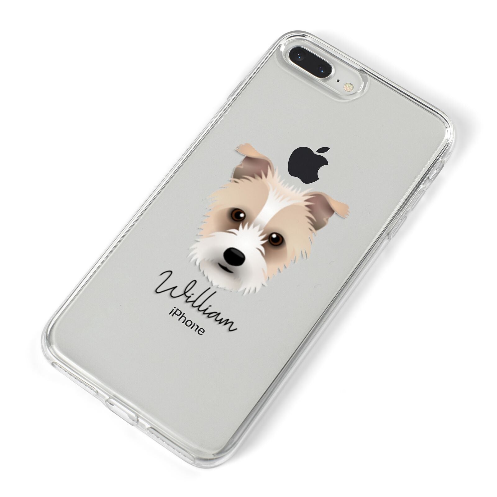 Sporting Lucas Terrier Personalised iPhone 8 Plus Bumper Case on Silver iPhone Alternative Image