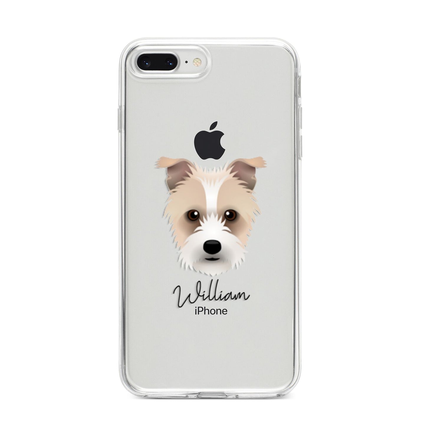 Sporting Lucas Terrier Personalised iPhone 8 Plus Bumper Case on Silver iPhone