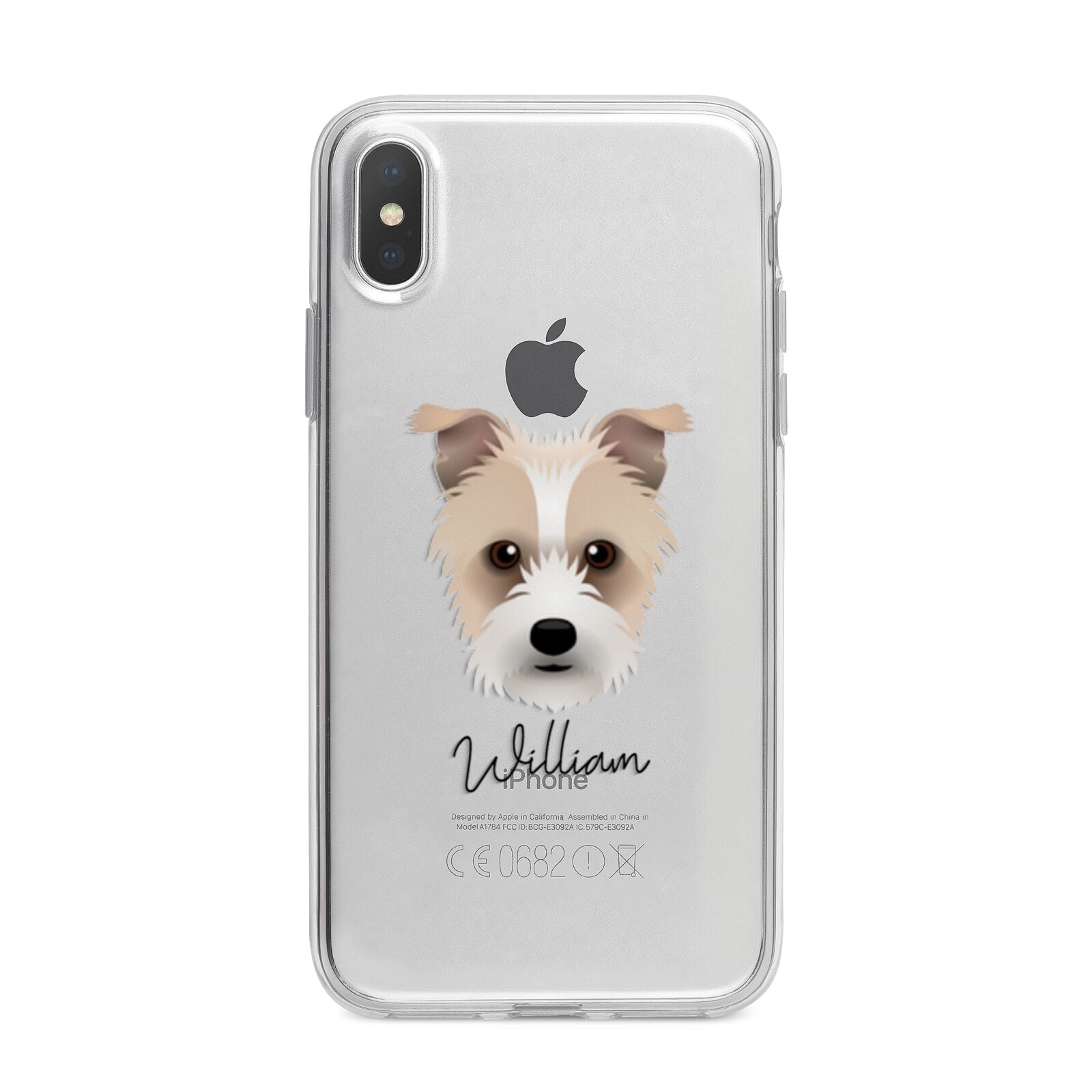 Sporting Lucas Terrier Personalised iPhone X Bumper Case on Silver iPhone Alternative Image 1