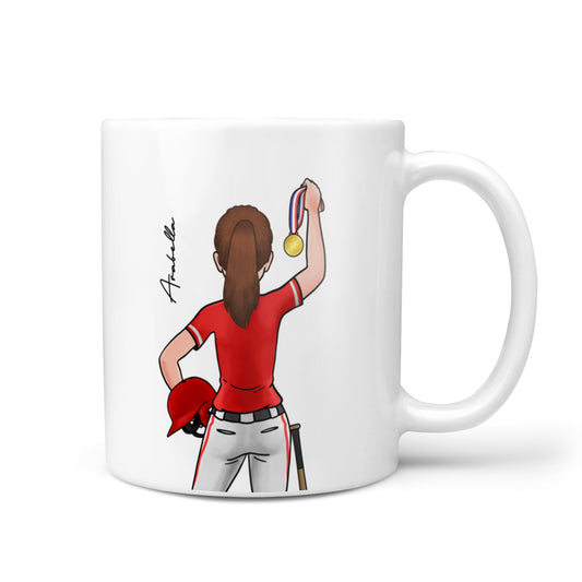 Sports Girl Personalised 10oz Mug