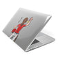 Sports Girl Personalised Apple MacBook Case Side View