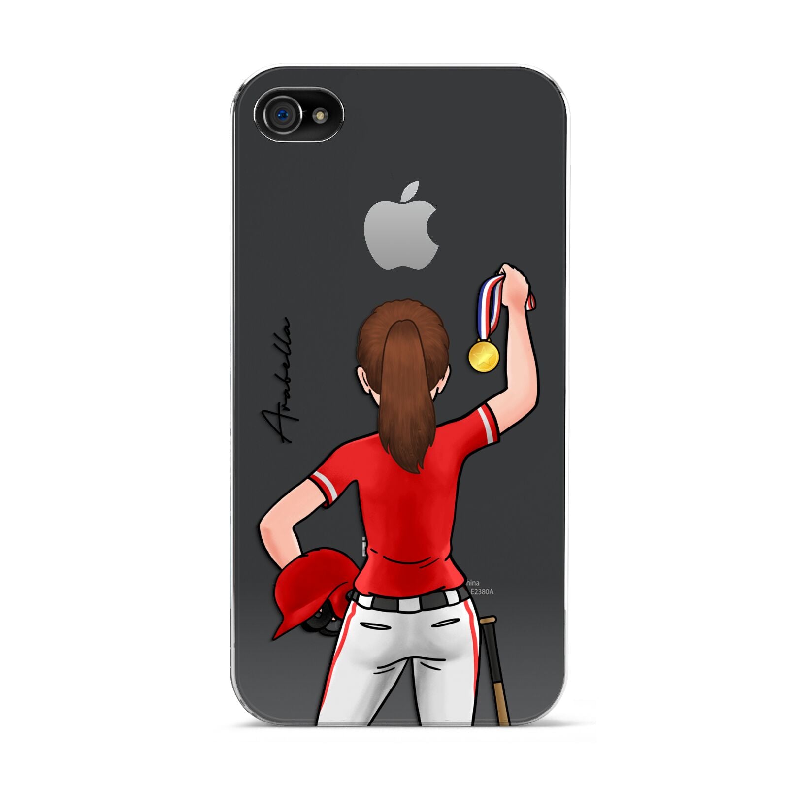 Sports Girl Personalised Apple iPhone 4s Case