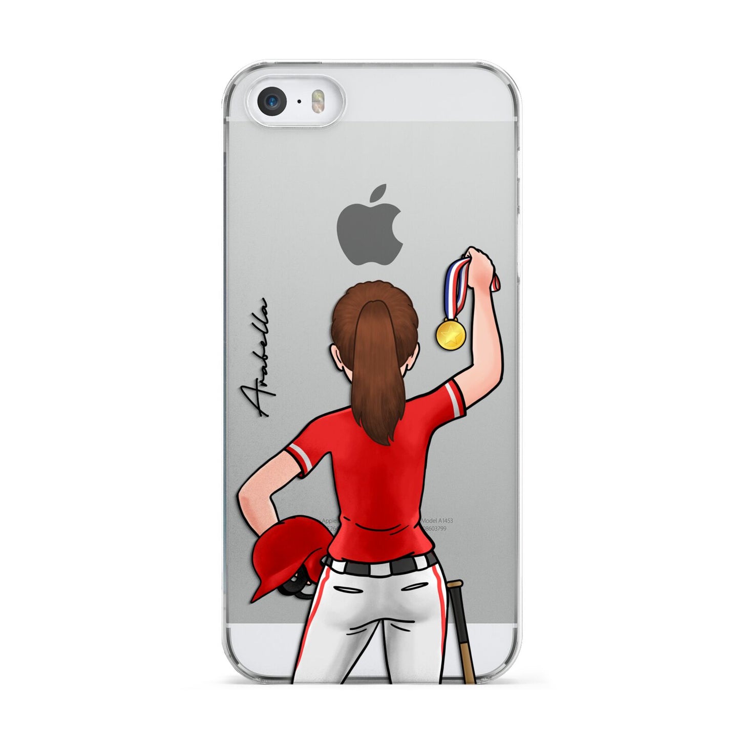 Sports Girl Personalised Apple iPhone 5 Case