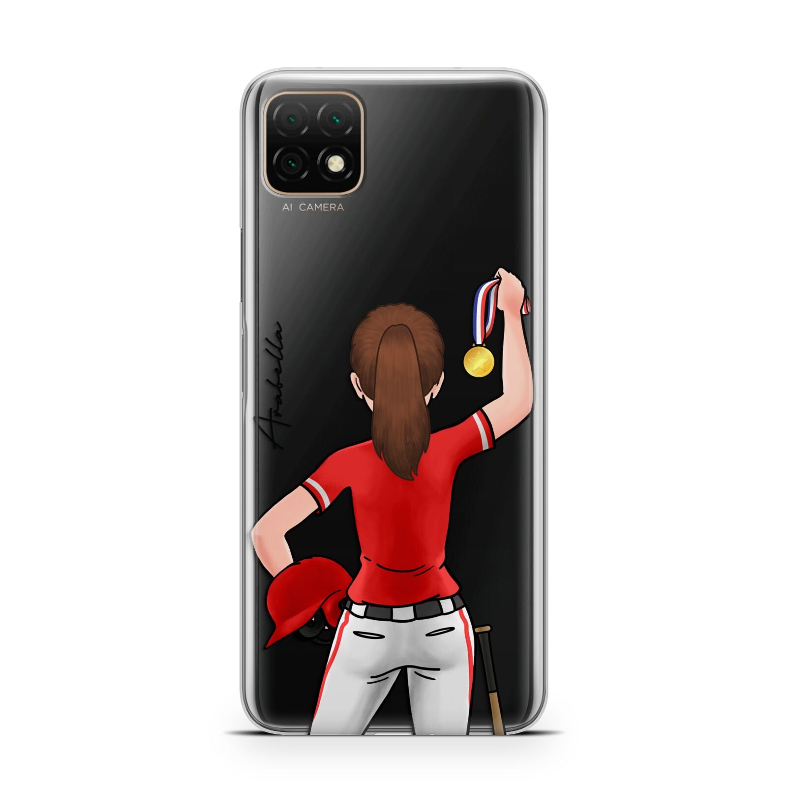 Sports Girl Personalised Huawei Enjoy 20 Phone Case