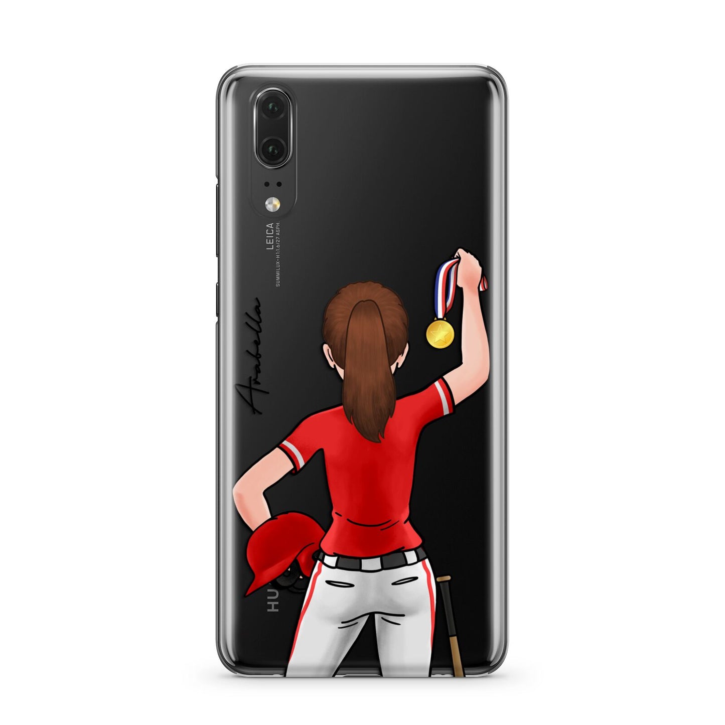 Sports Girl Personalised Huawei P20 Phone Case