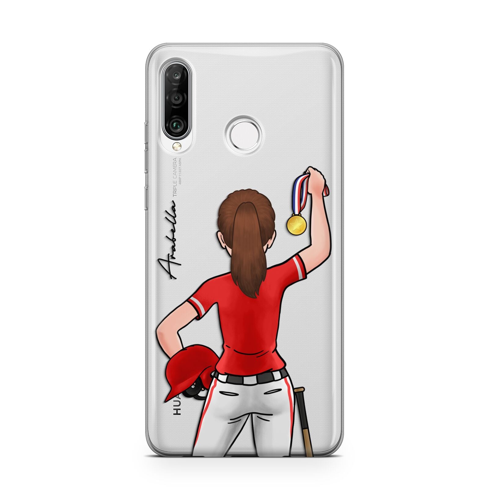 Sports Girl Personalised Huawei P30 Lite Phone Case