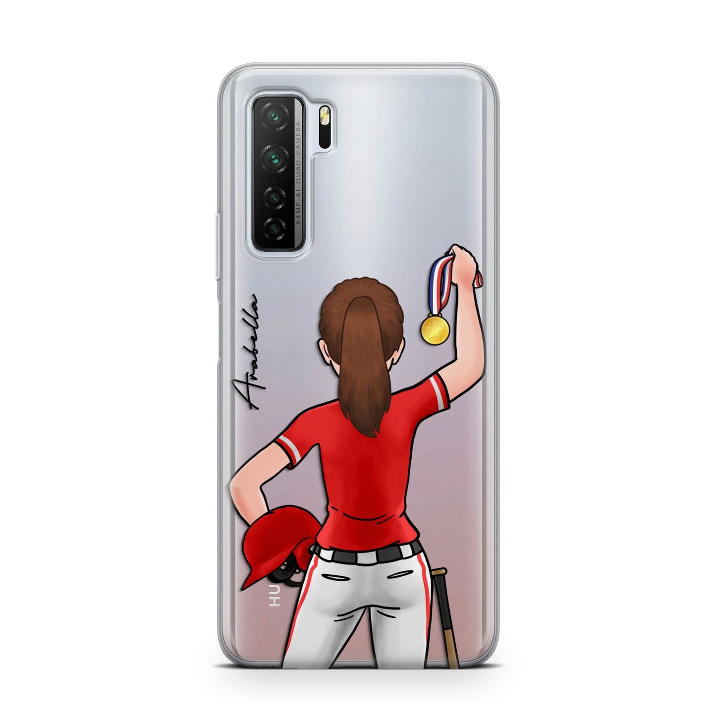 Sports Girl Personalised Huawei P40 Lite 5G Phone Case