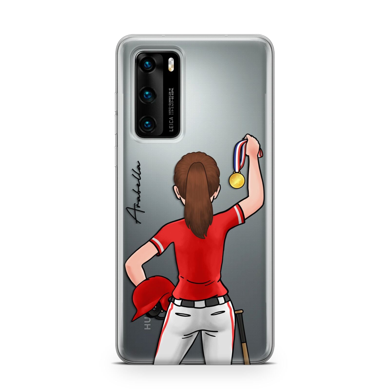 Sports Girl Personalised Huawei P40 Phone Case