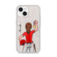 Sports Girl Personalised iPhone 14 Glitter Tough Case Starlight