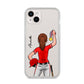 Sports Girl Personalised iPhone 14 Plus Clear Tough Case Starlight