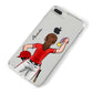 Sports Girl Personalised iPhone 8 Plus Bumper Case on Silver iPhone Alternative Image