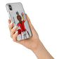 Sports Girl Personalised iPhone X Bumper Case on Silver iPhone Alternative Image 2