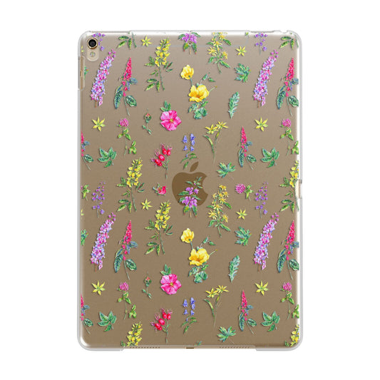 Sprigs Of Floral Apple iPad Gold Case