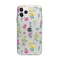 Sprigs Of Floral Apple iPhone 11 Pro Max in Silver with Bumper Case