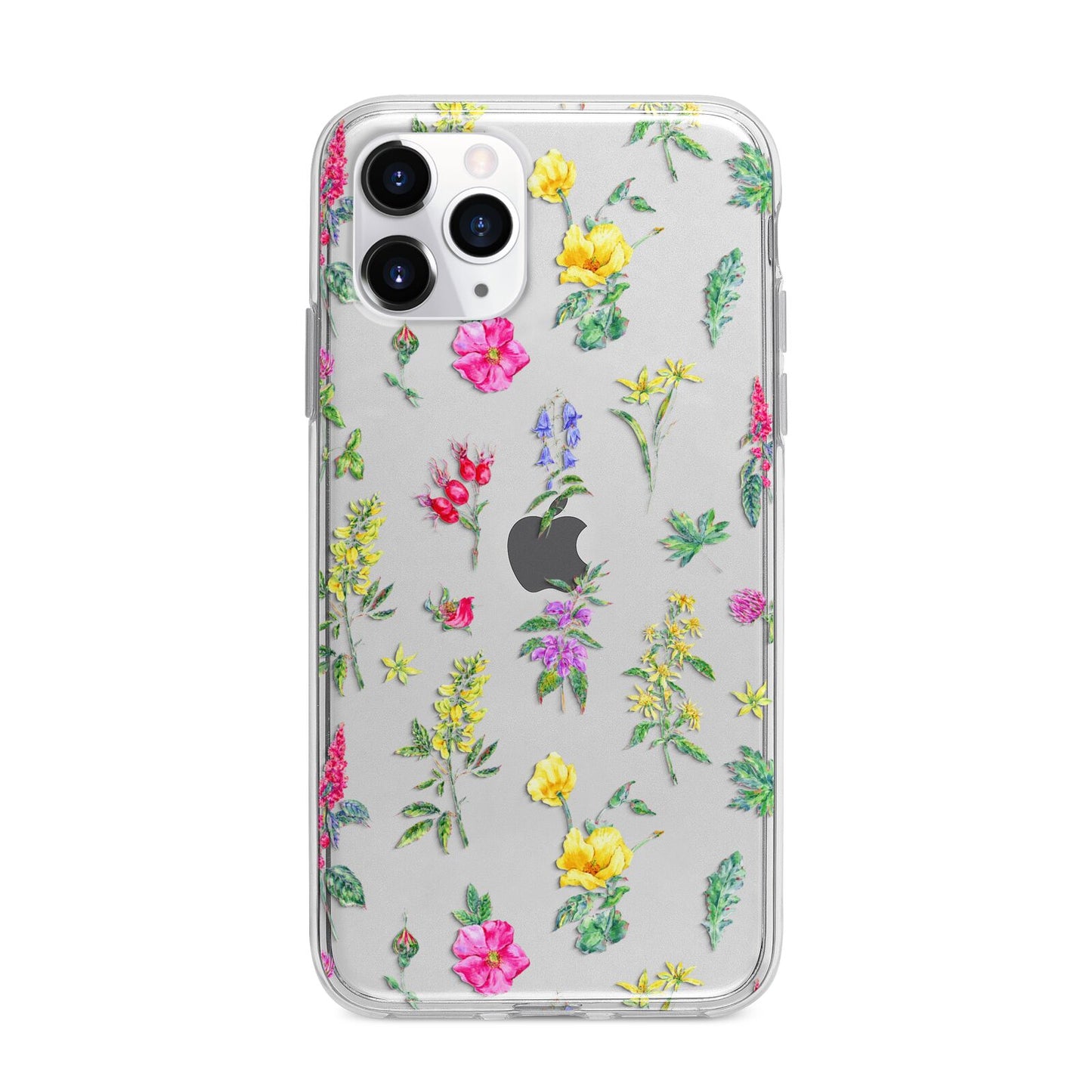 Sprigs Of Floral Apple iPhone 11 Pro in Silver with Bumper Case