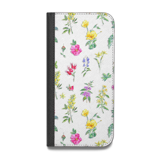 Sprigs Of Floral Vegan Leather Flip Samsung Case