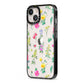 Sprigs Of Floral iPhone 13 Black Impact Case Side Angle on Silver phone