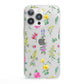 Sprigs Of Floral iPhone 13 Pro Clear Bumper Case