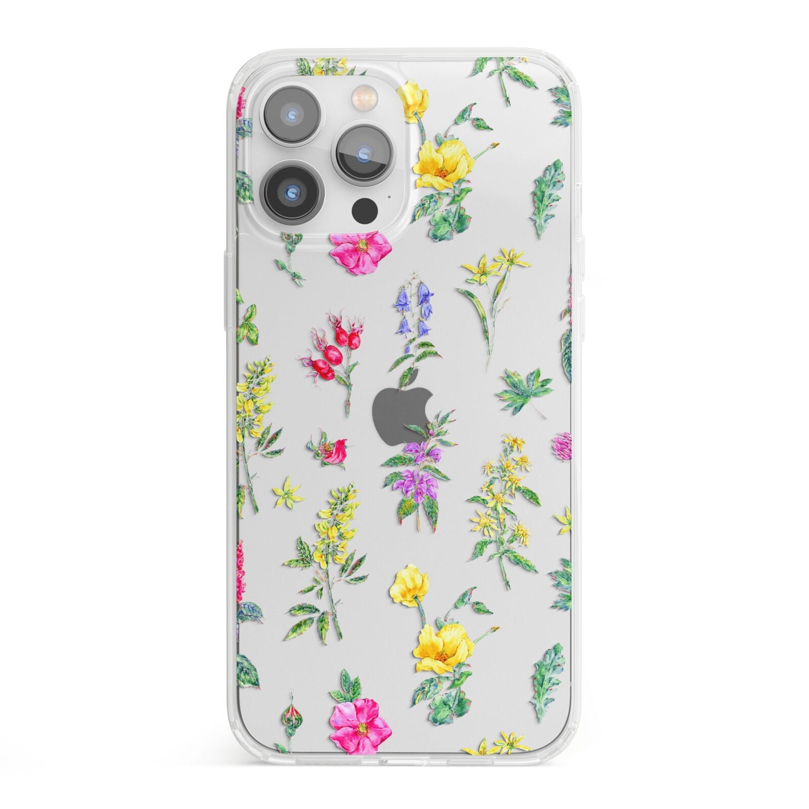 Sprigs Of Floral iPhone 13 Pro Max Clear Bumper Case