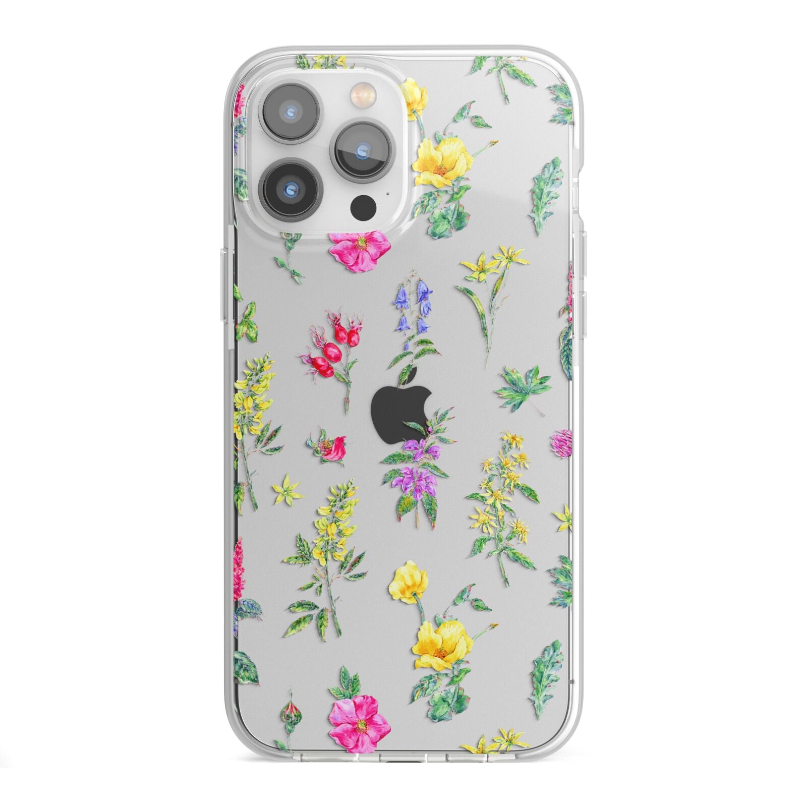 Sprigs Of Floral iPhone 13 Pro Max TPU Impact Case with White Edges