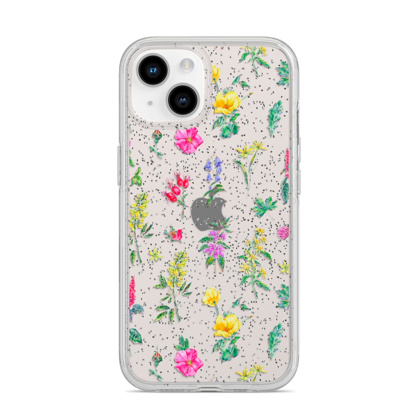 Sprigs Of Floral iPhone 14 Glitter Tough Case Starlight